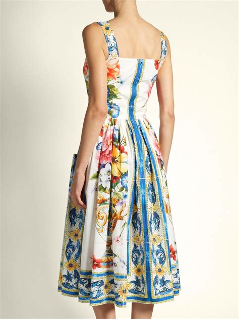 dolce gabbana majolica dress